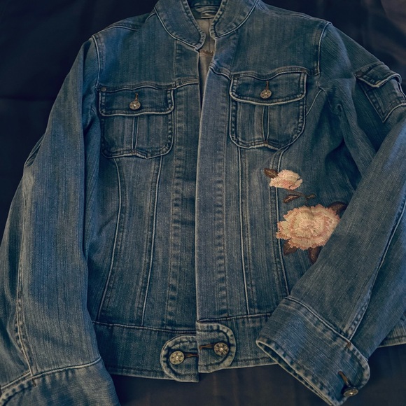 CHICO EMBROIDERED DENIM JACKET - Picture 2 of 7